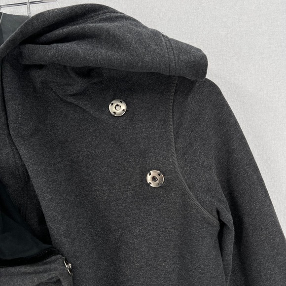 LULULEMON Savasana Wrap Cardigan Women 4 Gray Heather Charcoal Black Long Sleeve - Picture 12 of 16